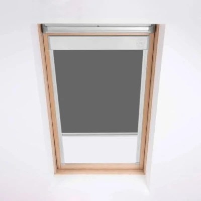 Image of Skylight Roller Blinds For Velux Roof Windows, Blackout Blind, Window Code SK06 Grey