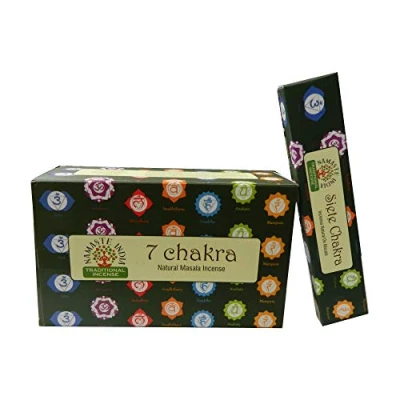 Image of Incense Sticks Large Pack Namaste India 7 Chakra Home Accessory Decorative Room Fragrance
