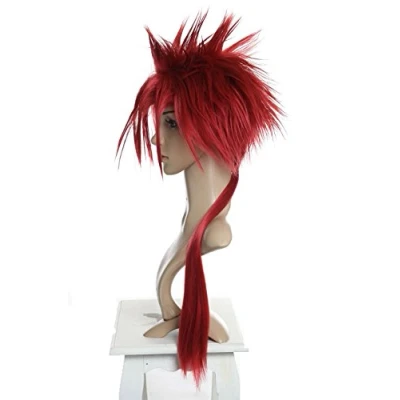 Image of Prettyland C413 Final Fantasy Reno Spiky Long Hair Red Cosplay Wig
