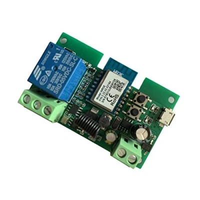 Image of MHCOZY Updated WIFI Wireless Smart Switch Inching Self locking Relay Module,Set Time from 0.5 second to 1 Hour,be applied access control,DIY Garage Door Opener (1CH life app)