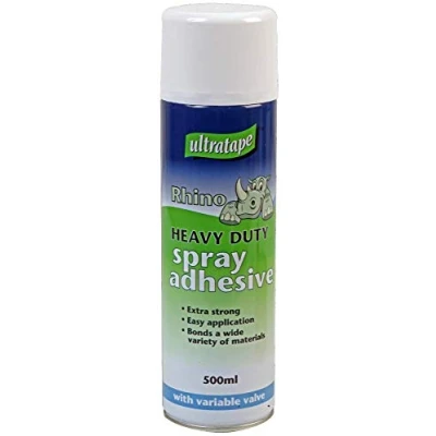 Image of SPRAY ADHESIVE HEAVY DUTY 500ML CHEMICALS, 1 X QTY 0590SPRAY500