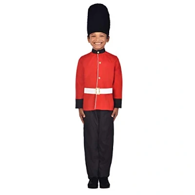 Image of (PKT) (9909017) Child Boys Royal Guard Costume &amp; Hat (10 12yr)