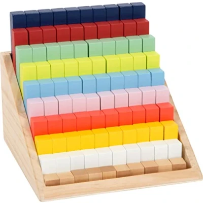 Image of Small Foot 12214 &quot;Educate XL Wooden Calculator Sticks for Understanding Numbers from 4 Years Toys, Multicolored