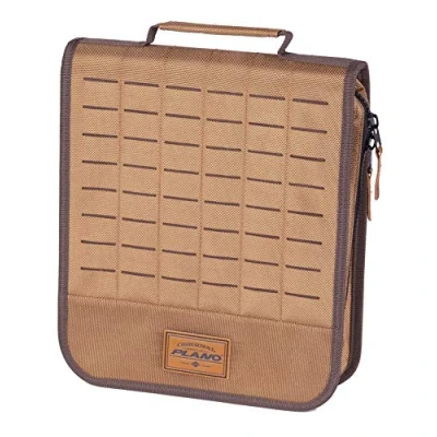Image of Plano Guide Series Blade Bag, Brown 1680 Denier Fabric, Includes 8 Removable Zip Seal Organizer Bags, Water Resistant Soft Storage for Spinner Baits and Blades