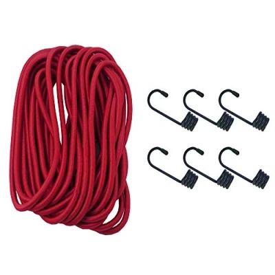 Image of Savage Island Heavy Duty 8mm Bungee Cord Elastic Tie Down Straps Rope With 6 Hooks
