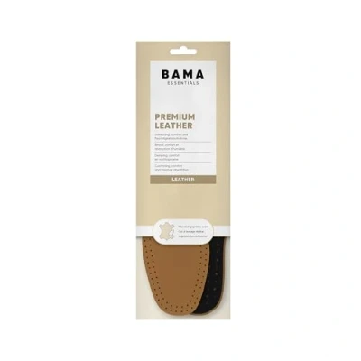Image of Bama Premium Leather Shoe Insoles Inner Soles Shock Absorbing Inserts with Activated Carbon for Comfort Adults 1 Pair UK 9 10/42 43 EUR