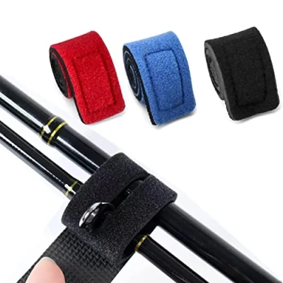 Image of Fishing Rod Belt Elastic Bandage,6PCS Belts Ties Straps Fixed Supplies Adjustable Stretchy Bracket Magic Band Tackle Tie Bag Accessories