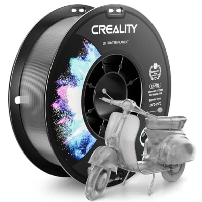 Image of CREALITY PETG Filament 1.75mm 3D Printer Filament, 1kg (2.2lb) Neatly Wound Spool, Dimensional Accuracy ±0.03mm, Excellent Toughness, Fits for Most FDM Printers, Transparent