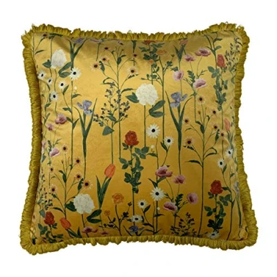 Image of furn. Fleura Filled Cushion Yellow Size 50 cm x