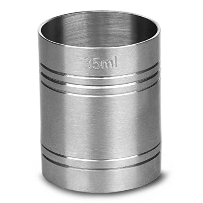 Image of Utopia Stainless Steel Thimble Bar Measure CE 35ml Spirit Measure, Shot Measuring Cup