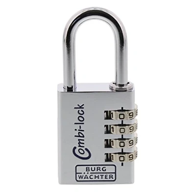 Image of Burg Wächter 90 40 Chromo SB 40MM ALUM COMBI PADLOCK 9040SBCHR, Silver, mm