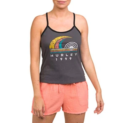 Image of Hurley W Strappy Tank Gris