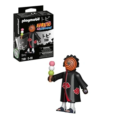 Image of Playmobil 71101 Naruto: Tobi Figure Set, Naruto Shippuden Anime Collectors Figure, Playset Suitable for Children and fans 5+ years
