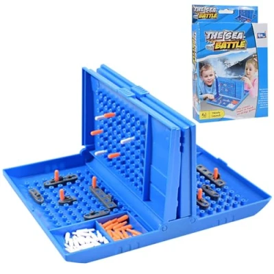 Image of BCTHLBF SEA Battle Ship Board Game,THE BATTLE,Battleships Family Games,2 Player Strategy Game,Fun Interactive Kids Game,for the Whole Toy