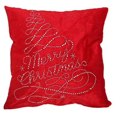 Image of The Festive Collection By Emma Barclay Sparkle Cushion Cover (17in x 17in) (Red)