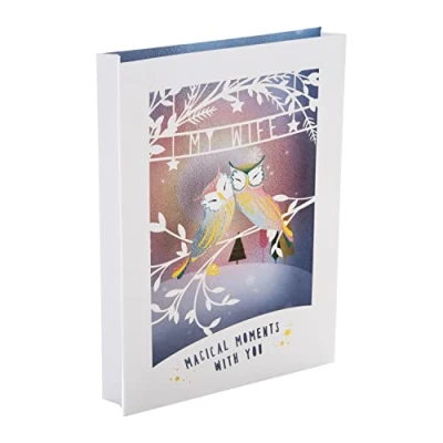 Image of Hallmark Christmas Card for Wife Traditional 3D Shadowbox Design