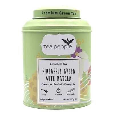 Image of Tea People Pineapple Green With Matcha, 100g Loose Caddy, PGM