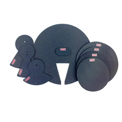 Image of RockSolid 8 x AMERICAN FUSION Drum Practice Pads PROFESSIONAL LEVEL Silencer Kit Dampeners Mute