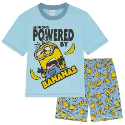 Image of MINIONS 100% Cotton Short Pyjamas 7 8 years