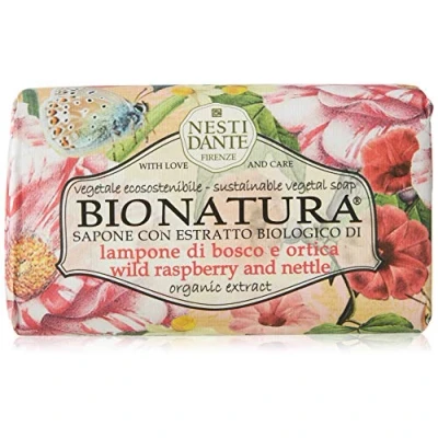 Image of NESTI DANTE Bio Natura, Bush Raspberry &amp; Nettle Soap 250 g