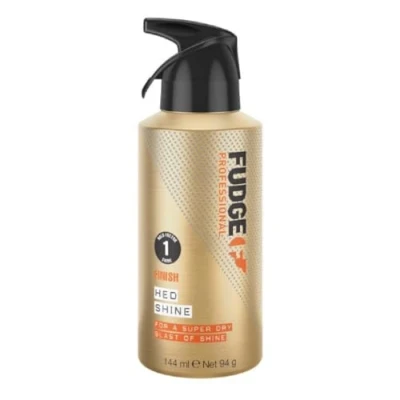 Image of Fudge Professional Hed Shine, Finishing Hair Spray, Weightless, Shine Boosting Hairspray, Argan Oil and Jojoba Oil, 144 ml