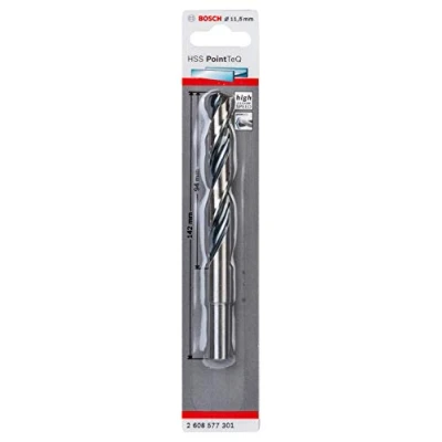 Image of Bosch Professional PointTeQ HSS Twist Drill Bit (for Metal, Reduced Shank, 11.5 x 94 142 mm, Accessories for Driver)