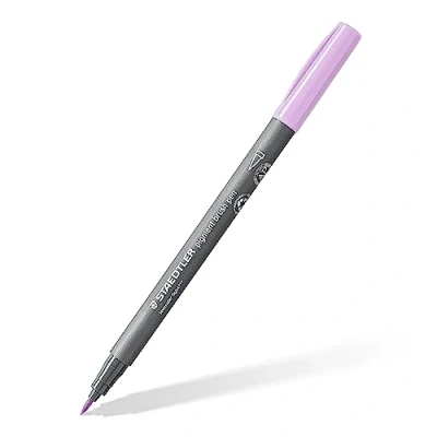 Image of STAEDTLER 371 620 Pigment Arts Brush Pen Lavender Light (Box of 10)