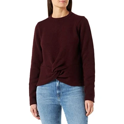 Image of MUSTANG Women&#039;s Carla C Knot Sweater, Decadent Chocolate 3242, XS