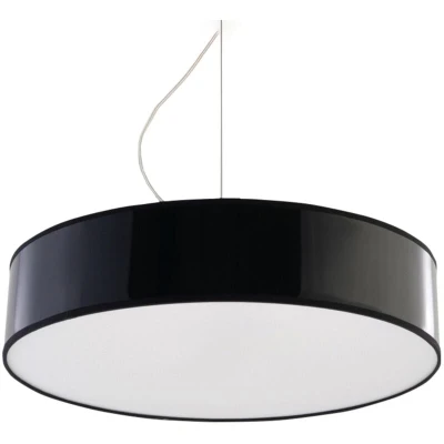Image of Arena 3 Light Round Ceiling Pendant Black, E27