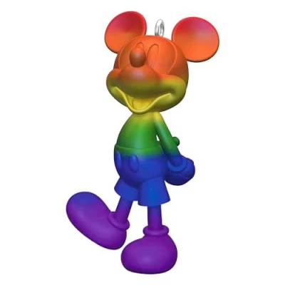 Image of Hallmark Keepsake Christmas Ornament 2024, Disney Mickey Mouse Rainbow Mickey, Gifts for Fans