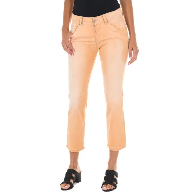 Image of Met Womens Trousers Dyani Pink Cotton Size 25 (Waist)
