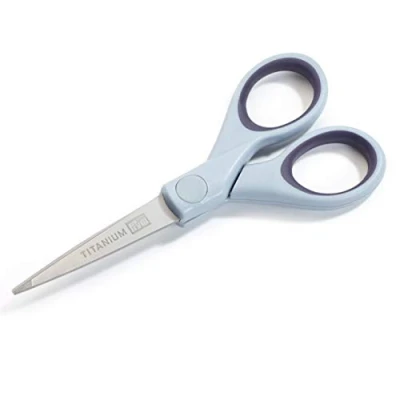 Image of Prym Titanium Scissors, Blue, Silver, Grey, 13cm