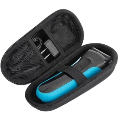 Image of FiTspi Travel Case for Braun Series 3/5 3040s 3010S 5018s 5140s Electric Razor Shaver, Men&#039;s Shaver Hard Case, Protective Cover Storage Bag