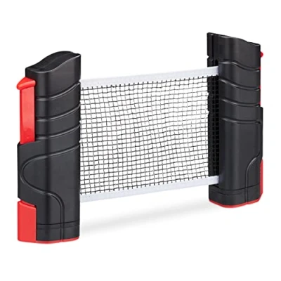 Image of Relaxdays Table Tennis TT Ping Pong Net Retractable Portable Clamp Bracket, Multi, One Size