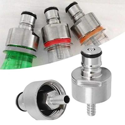 Image of Ball Lock Carbonation Cap, Stainless Portable Homebrew Kegging Equipment, for Bottle Drink
