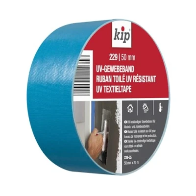 Image of Kip Tape 229 35 Fabric UV Resistant Wide Made of PE for Rough Surfaces Duct Indoor and Outdoor Use 50 mm x 25 m