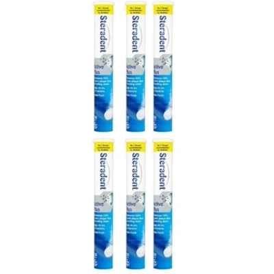 Image of MM Active Plus Denture Cleaning Tablets 6 Pack (180 Tablets) for Effective Hygiene