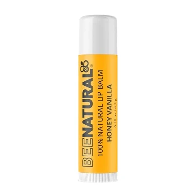 Image of Bee Natural 100% Moisturising Lip Balm, Honey Vanilla Flavour, 4.2 g