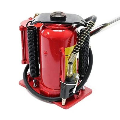 Image of WilTec 12t Hydraulic Car Jack Pneumatic with Ram Saddle