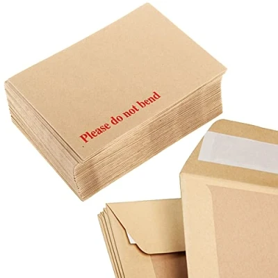 Image of Board Backed Manilla Envelopes &quot;Please Do Not Bend&quot; Peel &amp; Seal Lightweight Mailers (C5 (229mm x 162mm), 125)
