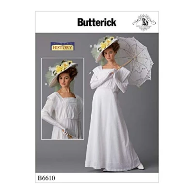Image of McCall&#039;s B6610, butterick, Sewing Pattern,Template, Paper, White, 6 8 10 12 14