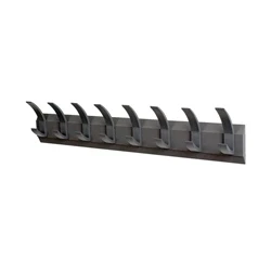 Image of Bolero Wall Mounted Coat Rack 8 Hooks NW620582