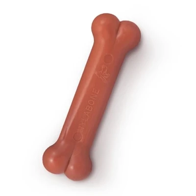 Image of Nylabone Dura Chew Extreme Tough Dog Toy Bone, Bacon Flavour, S, for Dogs up to 11 kg