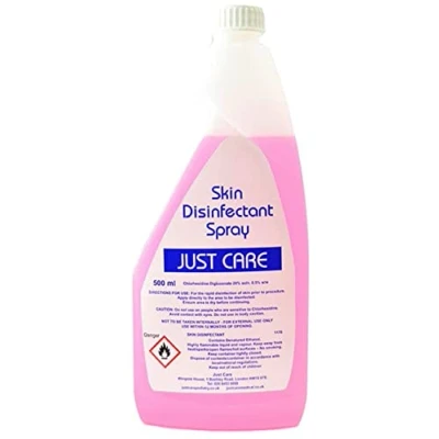 Image of Just Care Skin Disinfectant Spray Bottle 500ml With Trigger