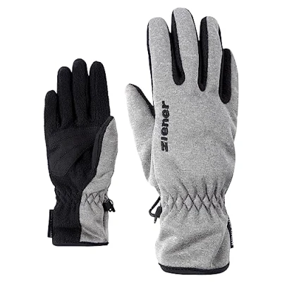 Image of Ziener LIMPORT Junior Multisport Functional Outdoor Gloves, Windproof, Breathable, Grey (Grey Melange), 6
