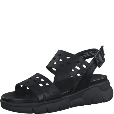 Image of Marco Tozzi Women&#039;s Damen 2 28757 28 Sandalette Sandal, Black, 4 UK