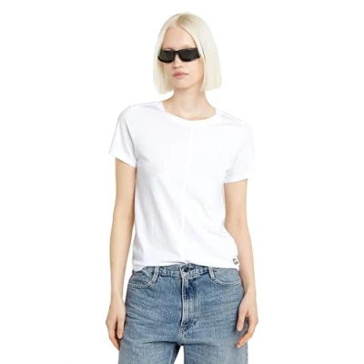 Image of G Star Front SEAM Basic Tshirt, Women&#039;s, Size: XS, White