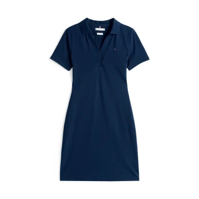 Image of Tommy Hilfiger SLIM OPEN Dress Day dress, Women&#039;s, Size: XXS, Dark night navy