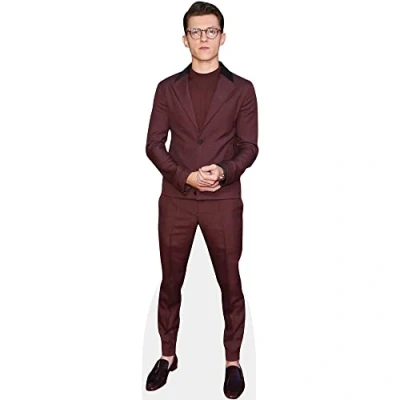 Image of Tom Holland (Claret Suit) Mini Size Cutout