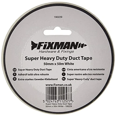 Image of Fixman Super Heavy Duty Duct Tape 50mm x 50m White
